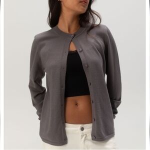 RSQ Womens Crewneck Button Cardigan, SMALL, NWT 90s Y2K